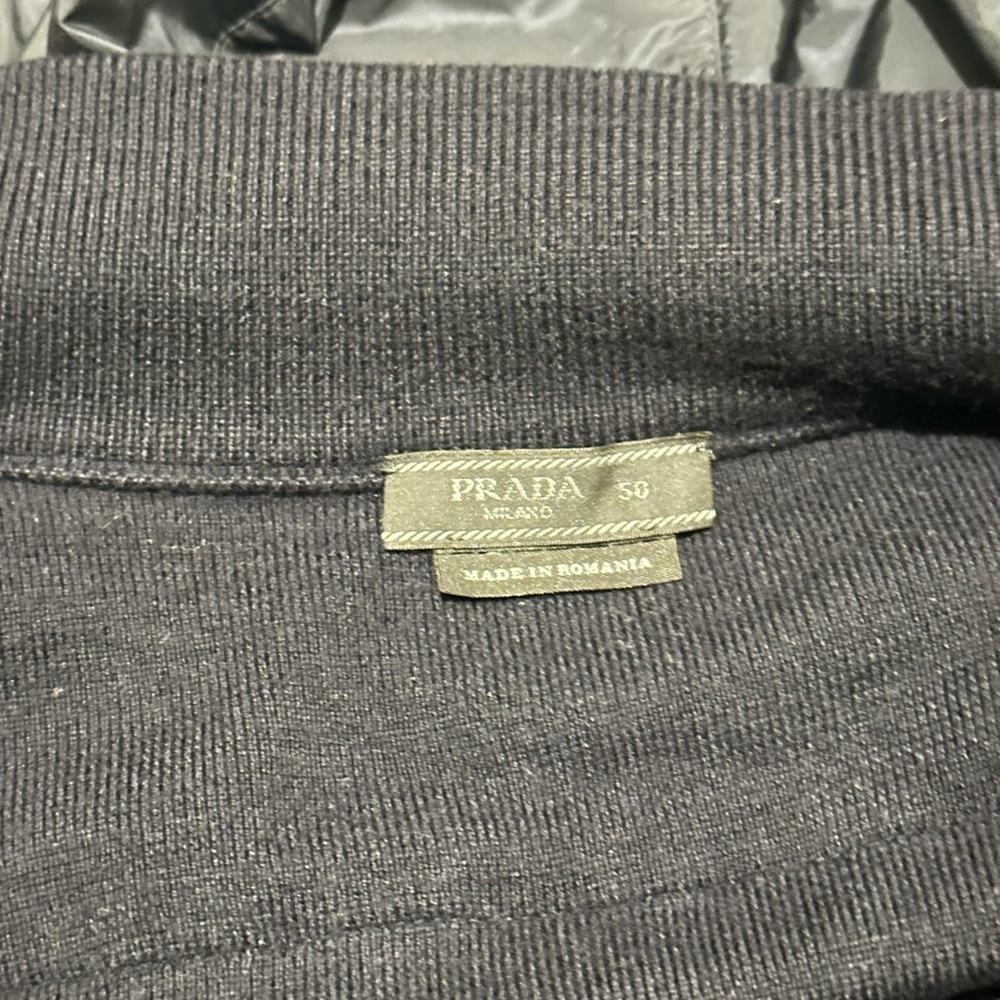 Prada Black men Hooded Windbreaker size L, gently used, pre-owned. - Picture 8 of 12